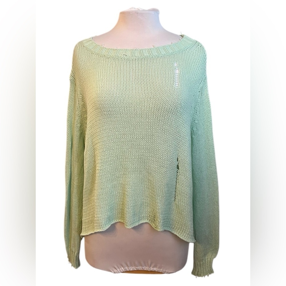 Wooden Ships Distressed Sweater - Small / XS